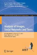 Analysis of Images, Social Networks and Texts: 8th International Conference, Aist 2019, Kazan, Russia, July 17-19, 2019, Revised Selected Papers