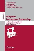 Computer Performance Engineering: 16th European Workshop, Epew 2019, Milan, Italy, November 28-29, 2019, Revised Selected Papers
