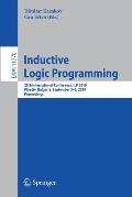 Inductive Logic Programming: 29th International Conference, Ilp 2019, Plovdiv, Bulgaria, September 3-5, 2019, Proceedings
