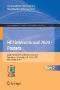 Hci International 2020 - Posters: 22nd International Conference, Hcii 2020, Copenhagen, Denmark, July 19-24, 2020, Proceedings, Part II