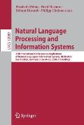Natural Language Processing and Information Systems: 25th International Conference on Applications of Natural Language to Information Systems, Nldb 20