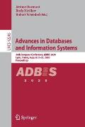 Advances in Databases and Information Systems: 24th European Conference, Adbis 2020, Lyon, France, August 25-27, 2020, Proceedings