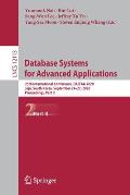 Database Systems for Advanced Applications: 25th International Conference, Dasfaa 2020, Jeju, South Korea, September 24-27, 2020, Proceedings, Part II