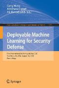 Deployable Machine Learning for Security Defense: First International Workshop, Mlhat 2020, San Diego, Ca, Usa, August 24, 2020, Proceedings