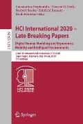 Hci International 2020 - Late Breaking Papers: Digital Human Modeling and Ergonomics, Mobility and Intelligent Environments: 22nd Hci International Co
