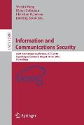Information and Communications Security: 22nd International Conference, Icics 2020, Copenhagen, Denmark, August 24-26, 2020, Proceedings