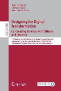 Designing for Digital Transformation. Co-Creating Services with Citizens and Industry: 15th International Conference on Design Science Research in Inf