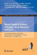 Recent Trends in Analysis of Images, Social Networks and Texts: 9th International Conference, Aist 2020, Skolkovo, Moscow, Russia, October 15-16, 2020