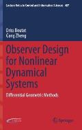 Observer Design for Nonlinear Dynamical Systems: Differential Geometric Methods