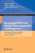 Geographical Information Systems Theory, Applications and Management: 6th International Conference, Gistam 2020, Prague, Czech Republic, May 7-9, 2020