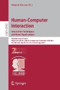 Human-Computer Interaction. Interaction Techniques and Novel Applications: Thematic Area, Hci 2021, Held as Part of the 23rd Hci International Confere