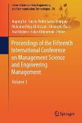 Proceedings of the Fifteenth International Conference on Management Science and Engineering Management: Volume 1