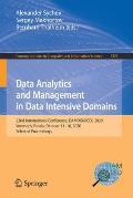 Data Analytics and Management in Data Intensive Domains: 22nd International Conference, Damdid/Rcdl 2020, Voronezh, Russia, October 13-16, 2020, Selec