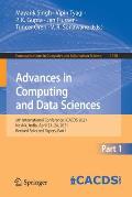 Advances in Computing and Data Sciences: 5th International Conference, Icacds 2021, Nashik, India, April 23-24, 2021, Revised Selected Papers, Part I
