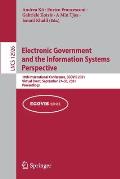 Electronic Government and the Information Systems Perspective: 10th International Conference, Egovis 2021, Virtual Event, September 27-30, 2021, Proce