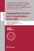 Computational Science and Its Applications - Iccsa 2021: 21st International Conference, Cagliari, Italy, September 13-16, 2021, Proceedings, Part X