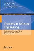 Frontiers in Software Engineering: First International Conference, Icfse 2021, Innopolis, Russia, June 17-18, 2021, Revised Selected Papers