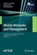 Mobile Networks and Management: 11th Eai International Conference, Monami 2021, Virtual Event, October 27-29, 2021, Proceedings
