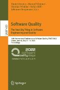 Software Quality: The Next Big Thing in Software Engineering and Quality: 14th International Conference on Software Quality, Swqd 2022, Vienna, Austri