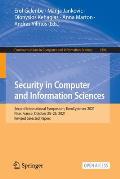 Security in Computer and Information Sciences: Second International Symposium, Eurocybersec 2021, Nice, France, October 25-26, 2021, Revised Selected