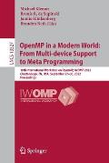 Openmp in a Modern World: From Multi-Device Support to Meta Programming: 18th International Workshop on Openmp, Iwomp 2022, Chattanooga, Tn, Usa, Sept