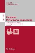 Computer Performance Engineering: 18th European Workshop, Epew 2022, Santa Pola, Spain, September 21-23, 2022, Proceedings