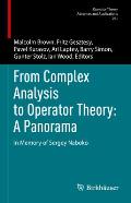 From Complex Analysis to Operator Theory: A Panorama: In Memory of Sergey Naboko