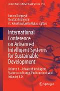 International Conference on Advanced Intelligent Systems for Sustainable Development: Volume 4 - Advanced Intelligent Systems on Energy, Environment,
