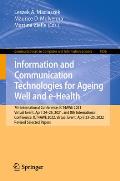 Information and Communication Technologies for Ageing Well and E-Health: 7th International Conference, Ict4awe 2021, Virtual Event, April 24-26, 2021,