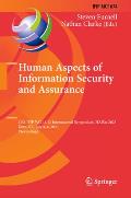 Human Aspects of Information Security and Assurance: 17th Ifip Wg 11.12 International Symposium, Haisa 2023, Kent, Uk, July 4-6, 2023, Proceedings