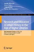 Research and Education in Urban History in the Age of Digital Libraries: Third International Workshop, UHDL 2023, Munich, Germany, March 27-28, 2023,