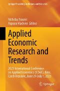 Applied Economic Research and Trends: 2023 International Conference on Applied Economics (Icoae), Brno, Czech Republic, June 29-July 1, 2023