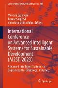 International Conference on Advanced Intelligent Systems for Sustainable Development (Ai2sd'2023): Advanced Intelligent Systems on Digital Health Tech