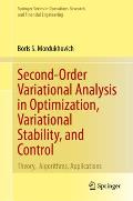 Second-Order Variational Analysis in Optimization, Variational Stability, and Control: Theory, Algorithms, Applications