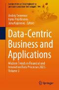 Data-Centric Business and Applications: Modern Trends in Financial and Innovation Data Processes 2023. Volume 2