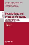 Foundations and Practice of Security: 16th International Symposium, Fps 2023, Bordeaux, France, December 11-13, 2023, Revised Selected Papers, Part II