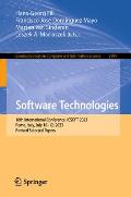 Software Technologies: 18th International Conference, Icsoft 2023, Rome, Italy, July 10-12, 2023, Revised Selected Papers