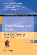 Hci International 2024 Posters: 26th International Conference on Human-Computer Interaction, Hcii 2024, Washington, DC, Usa, June 29 - July 4, 2024, P