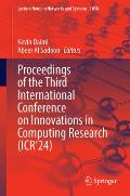 Proceedings of the Third International Conference on Innovations in Computing Research (Icr'24)