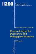 Corpus Analysis for Descriptive and Pedagogical Purposes: ESP Perspectives