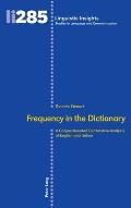 Frequency in the Dictionary: A Corpus-Assisted Contrastive Analysis of English and Italian