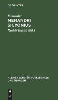 Menandri Sicyonius