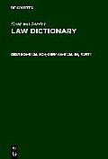 Law Dictionary, Deutsch-Englisch/German-English