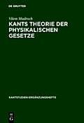 Kants Theorie der physikalischen Gesetze