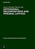 Orthogonal Decompositions and Integral Lattices