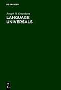 Language Universals: With Special Reference to Feature Hierarchies