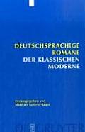 Deutschsprachige Romane Der Klassischen Moderne
