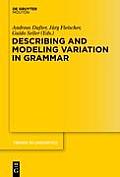 Describing and Modeling Variation in Grammar
