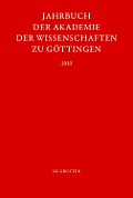 Jahrbuch der G?ttinger Akademie der Wissenschaften, Jahrbuch der G?ttinger Akademie der Wissenschaften (2010)