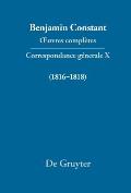 Correspondance G?n?rale 1816-1818